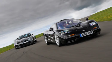 McLaren F1 vs Mercedes SLR McLaren - front header