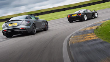McLaren F1 vs Mercedes SLR McLaren - rear header