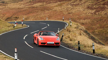 Porsche 718 Boxster S - driving shot