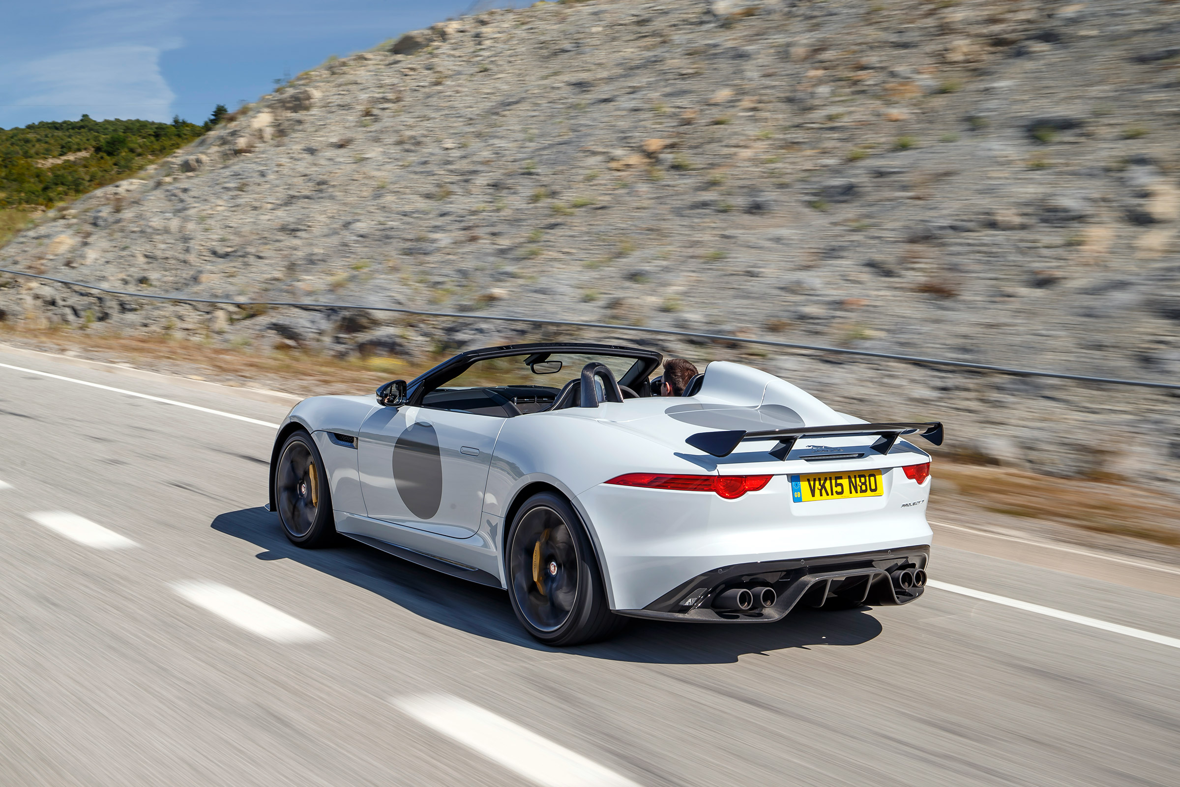 Jaguar F-Type Project 7 - white rear