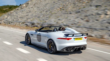 Jaguar F-Type Project 7 - white rear