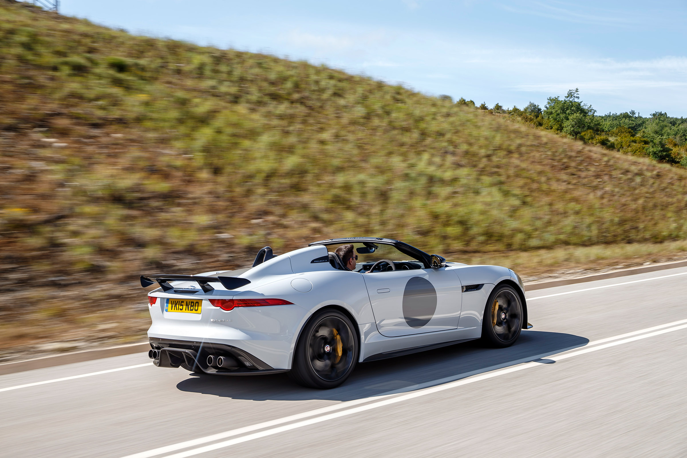 Jaguar F-Type Project 7 - white rear