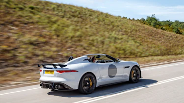 Jaguar F-Type Project 7 - white rear