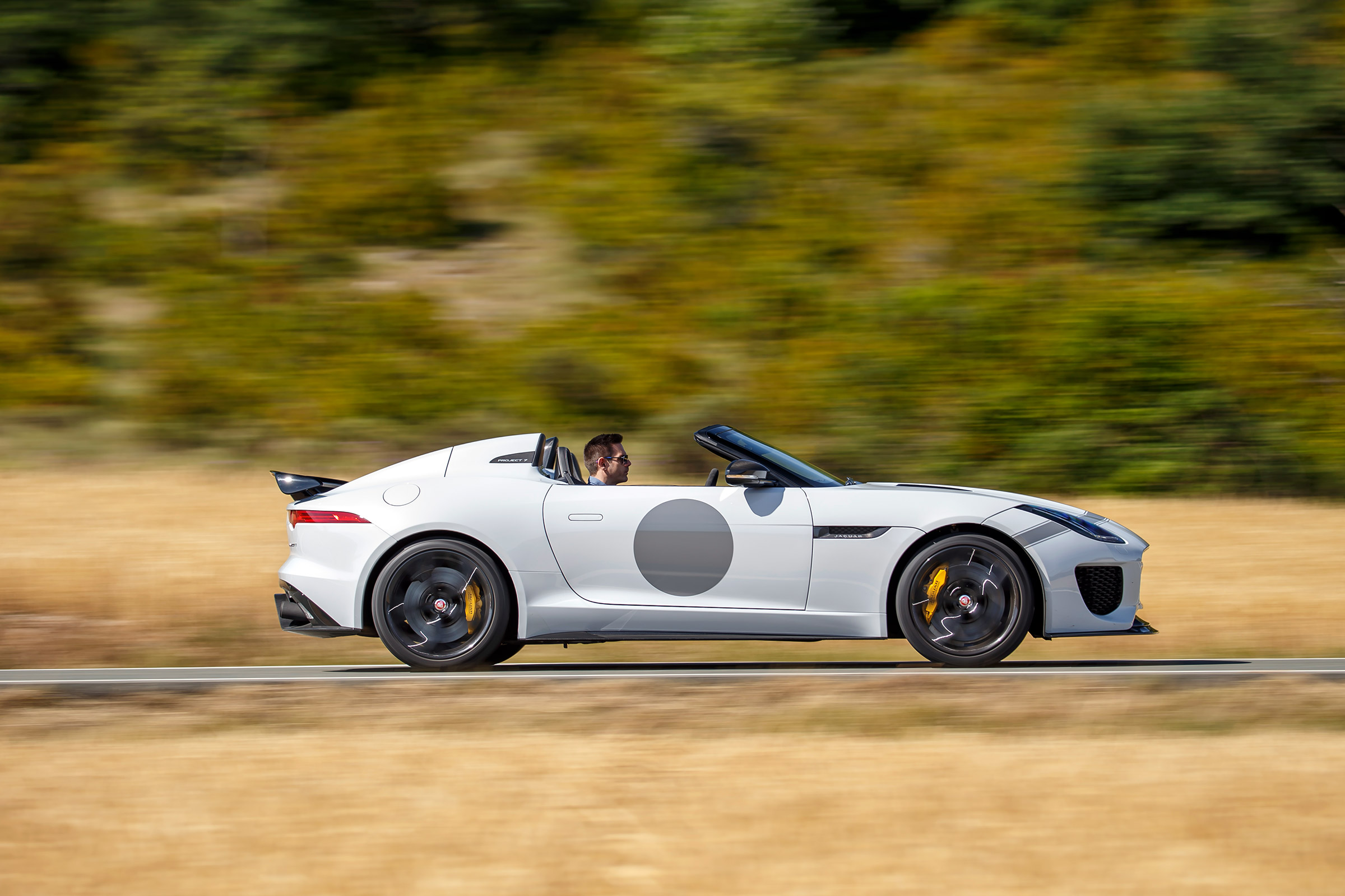 Jaguar F-Type Project 7 - white profile