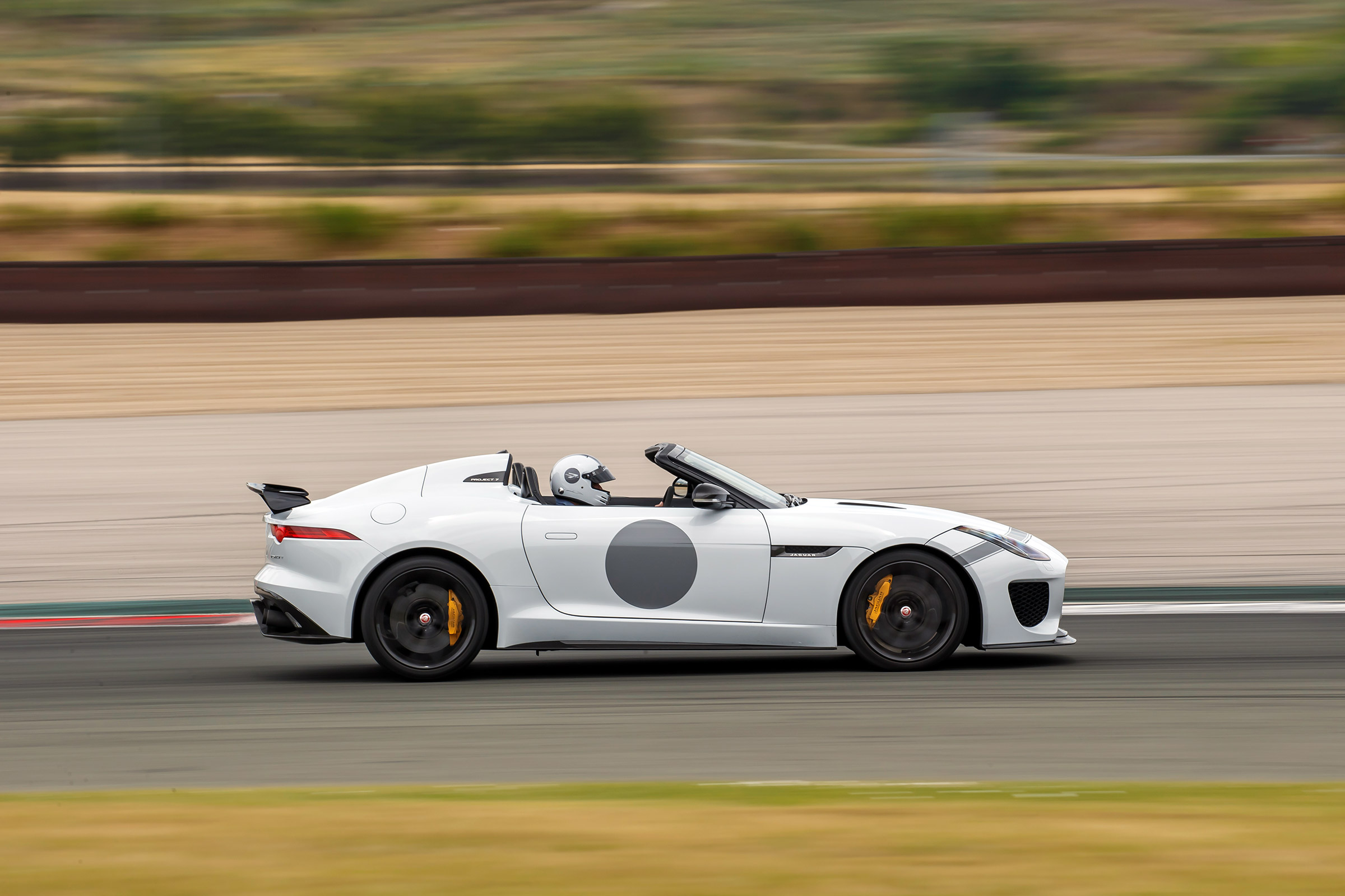 Jaguar F-Type Project 7 - white profile
