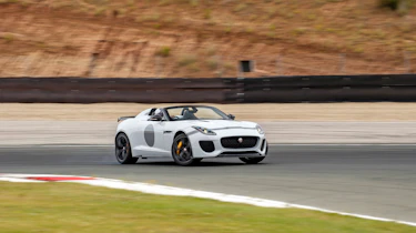 Jaguar F-Type Project 7 - white slide