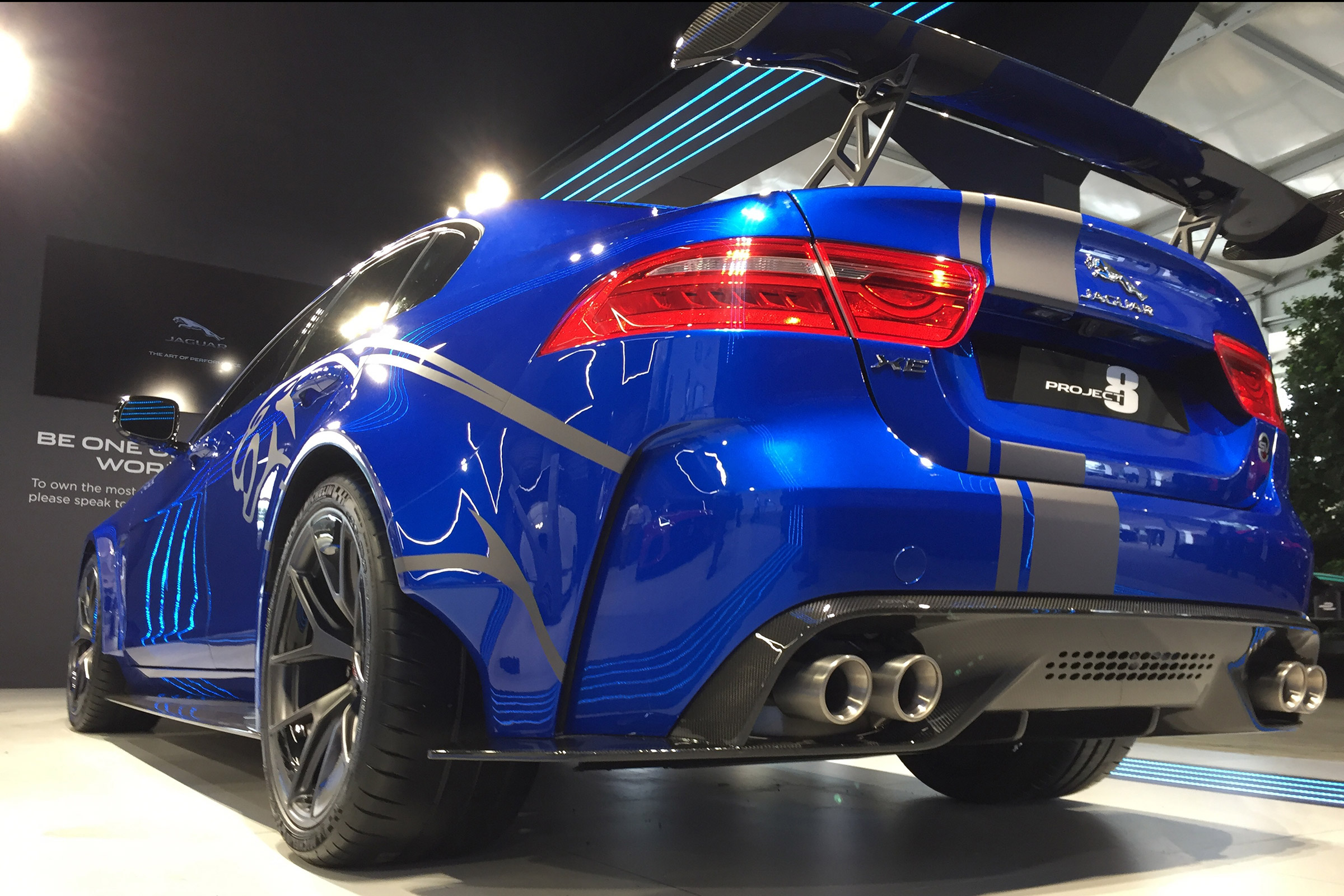 Jaguar XE SV Project 8 - Goodwood rear three quarter
