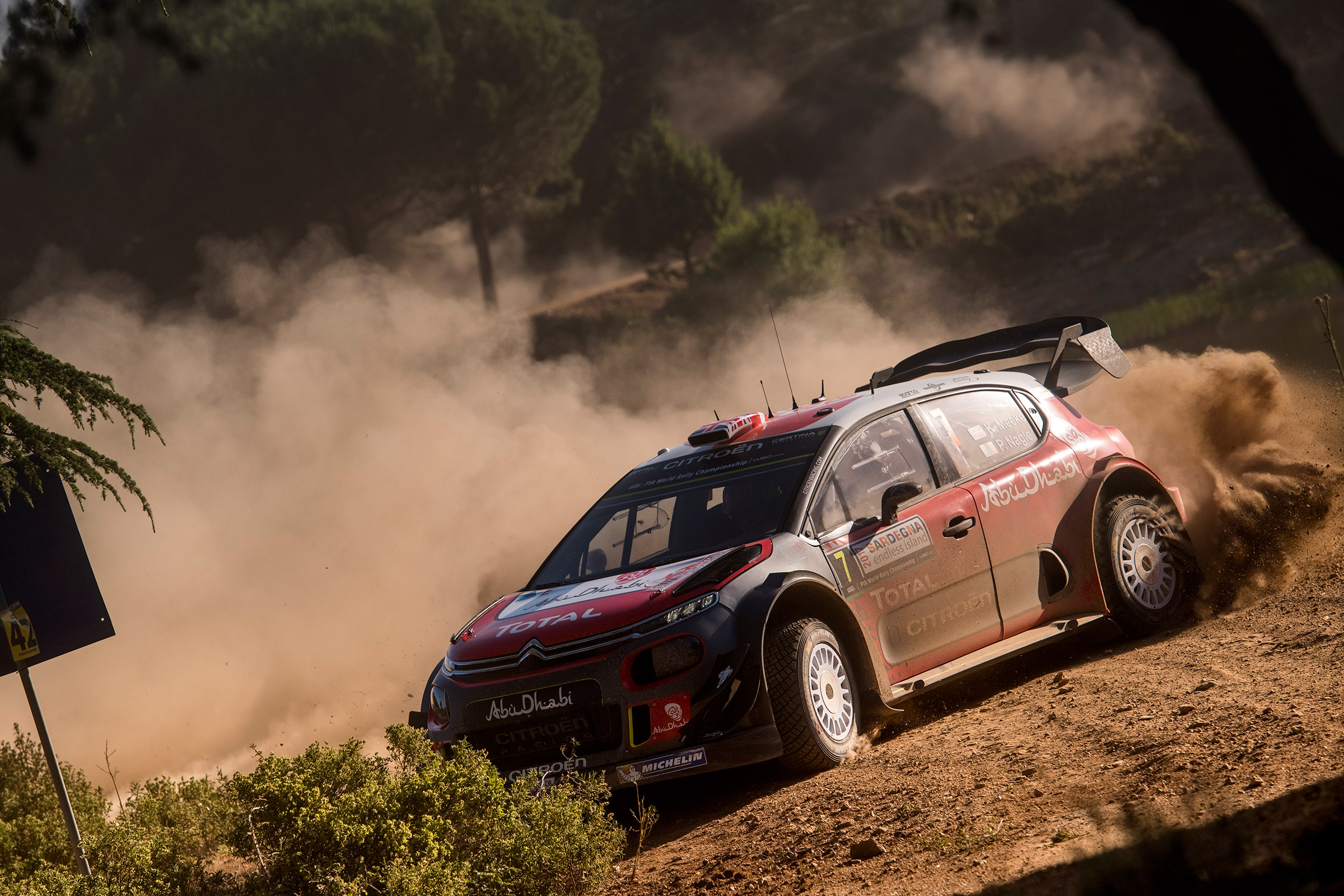 WRC Rally Sardinia - citroen c3