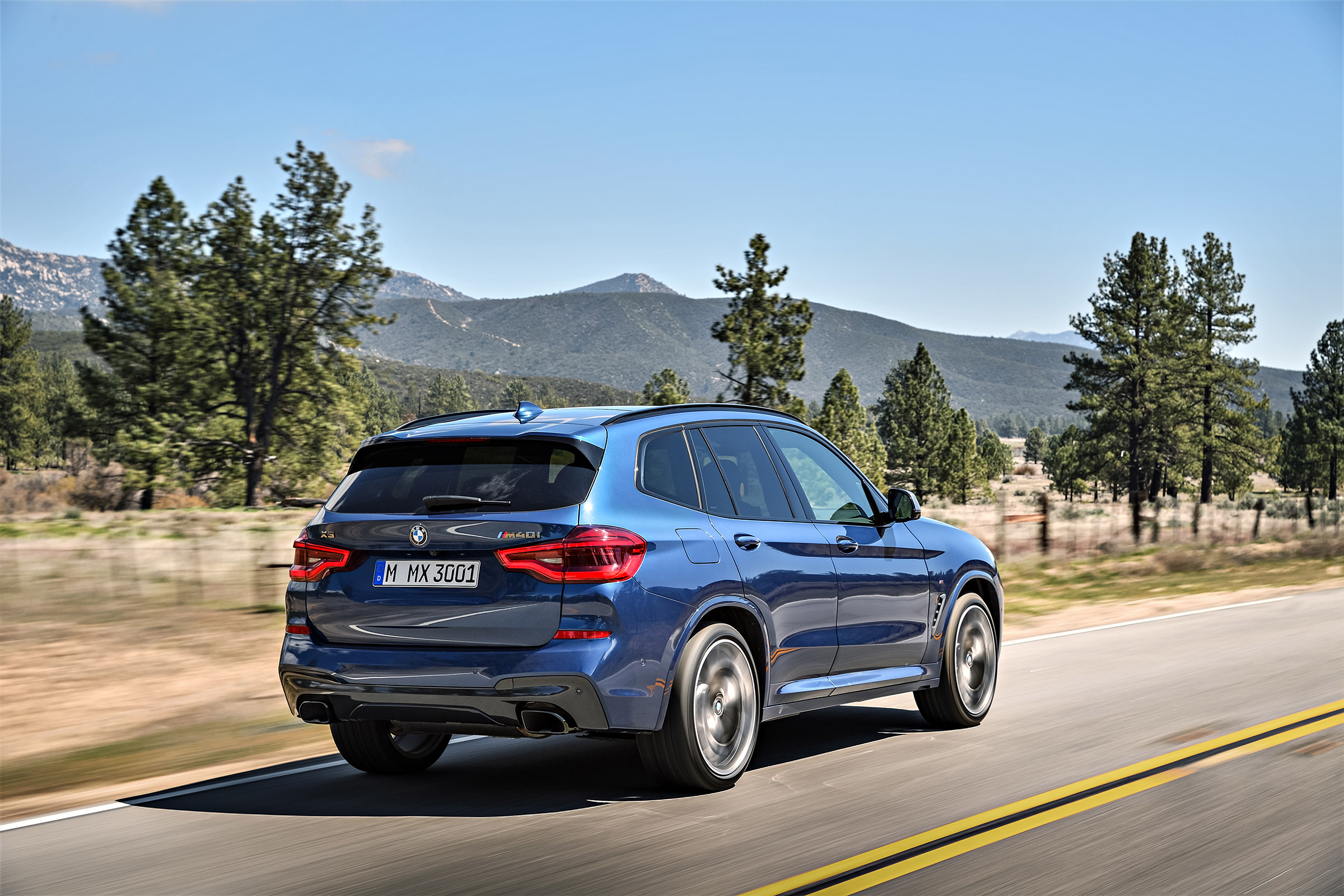 BMW X3 M40i - rear driving