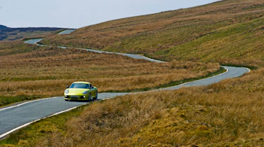 Porsche Cayman R driving