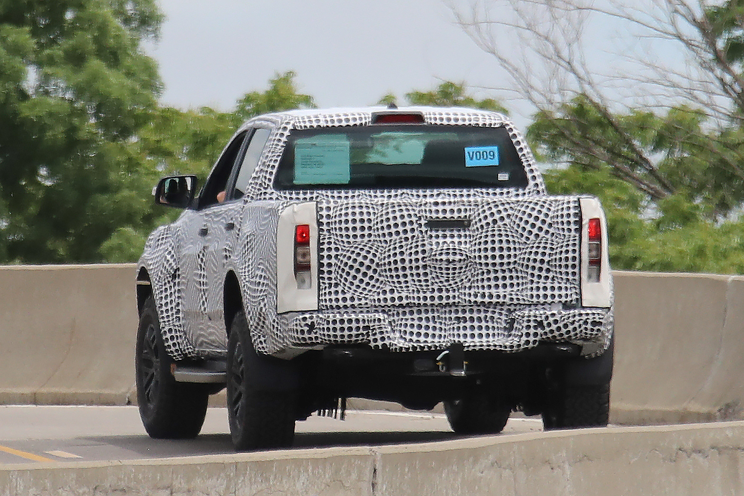 Ford Ranger Raptor spy - rear