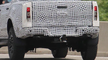 Ford Ranger Raptor spy - rear close