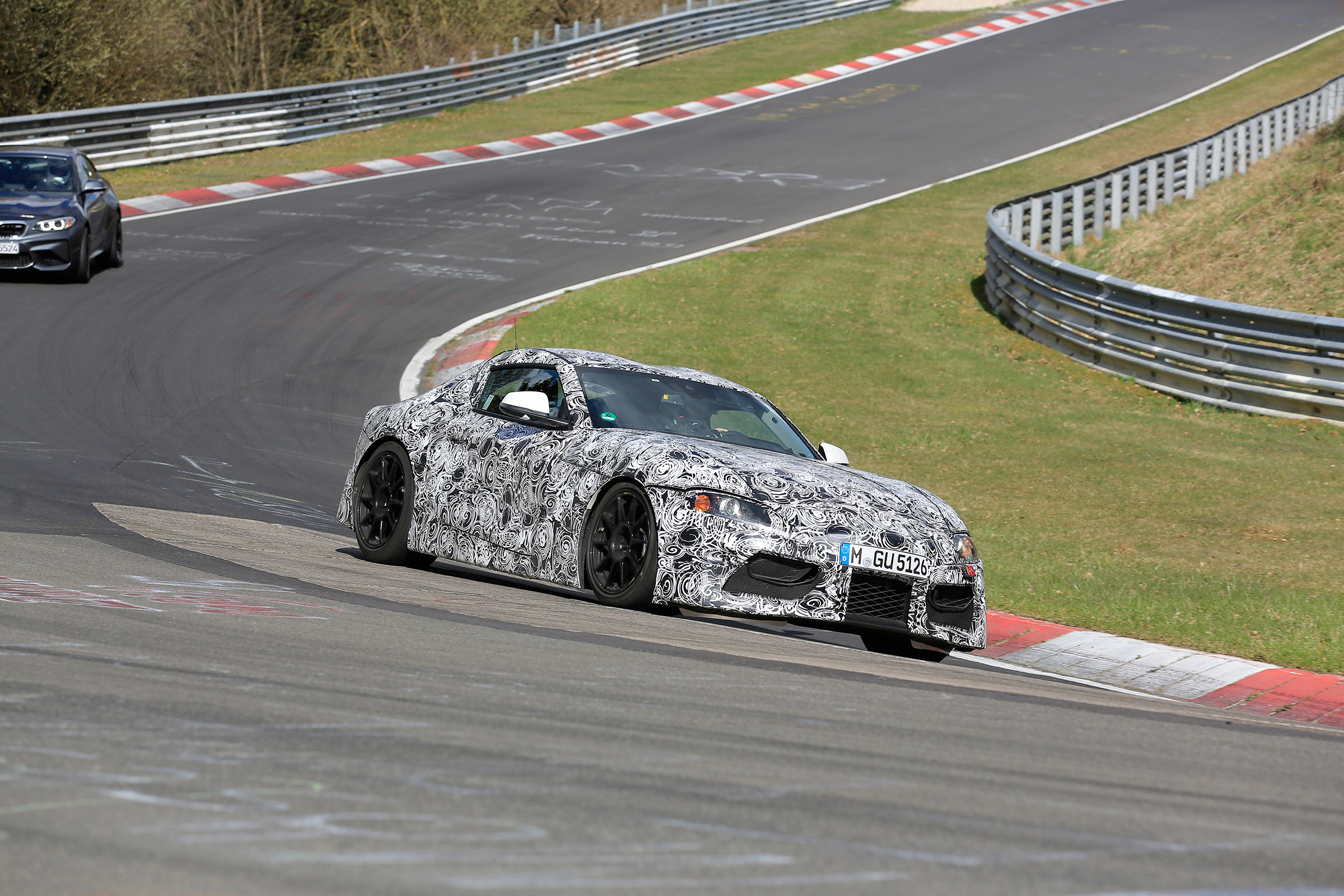 Toyota Supra spy shots - front three quarter