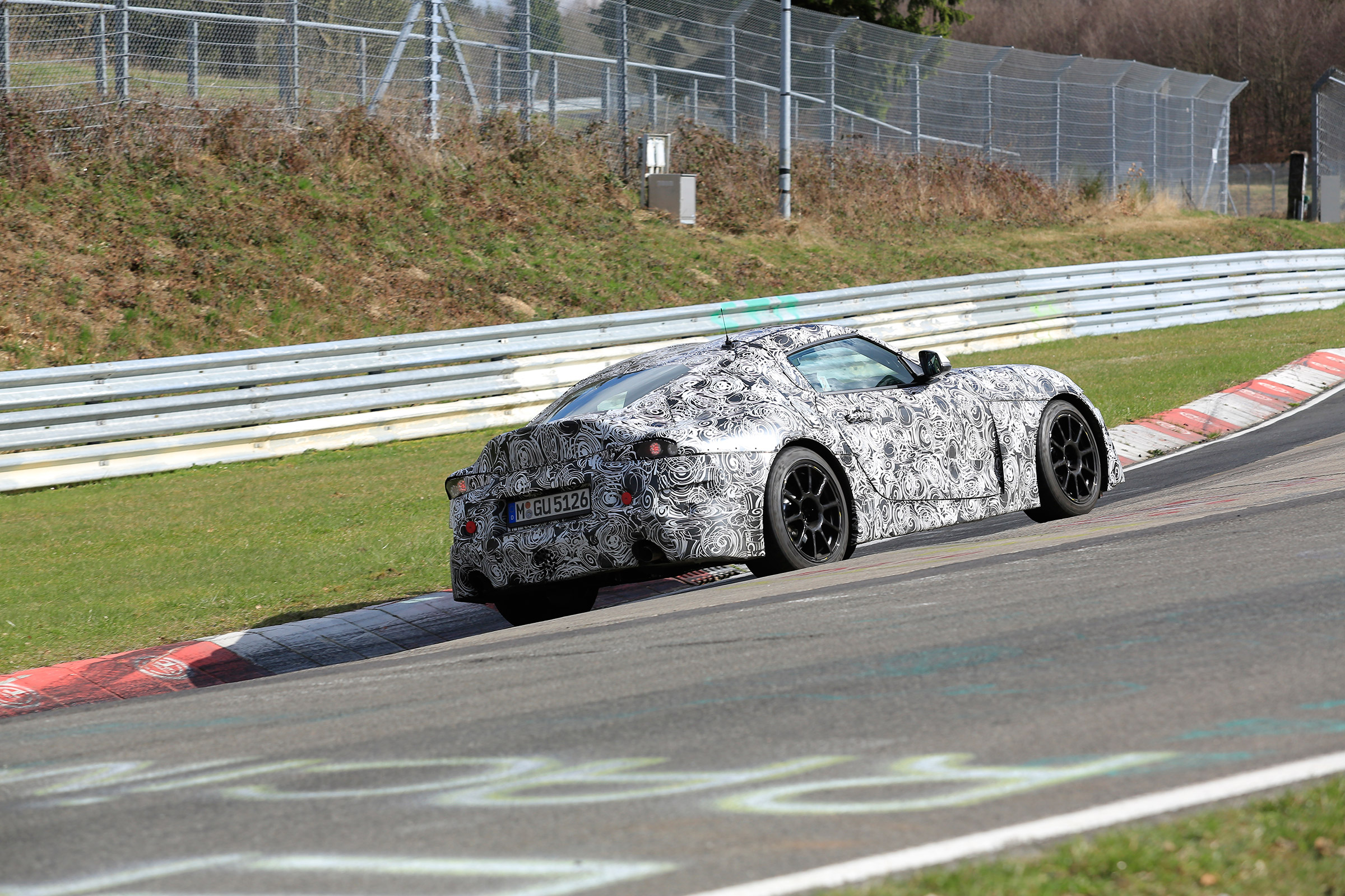 Toyota Supra spy shots - rear three quarter