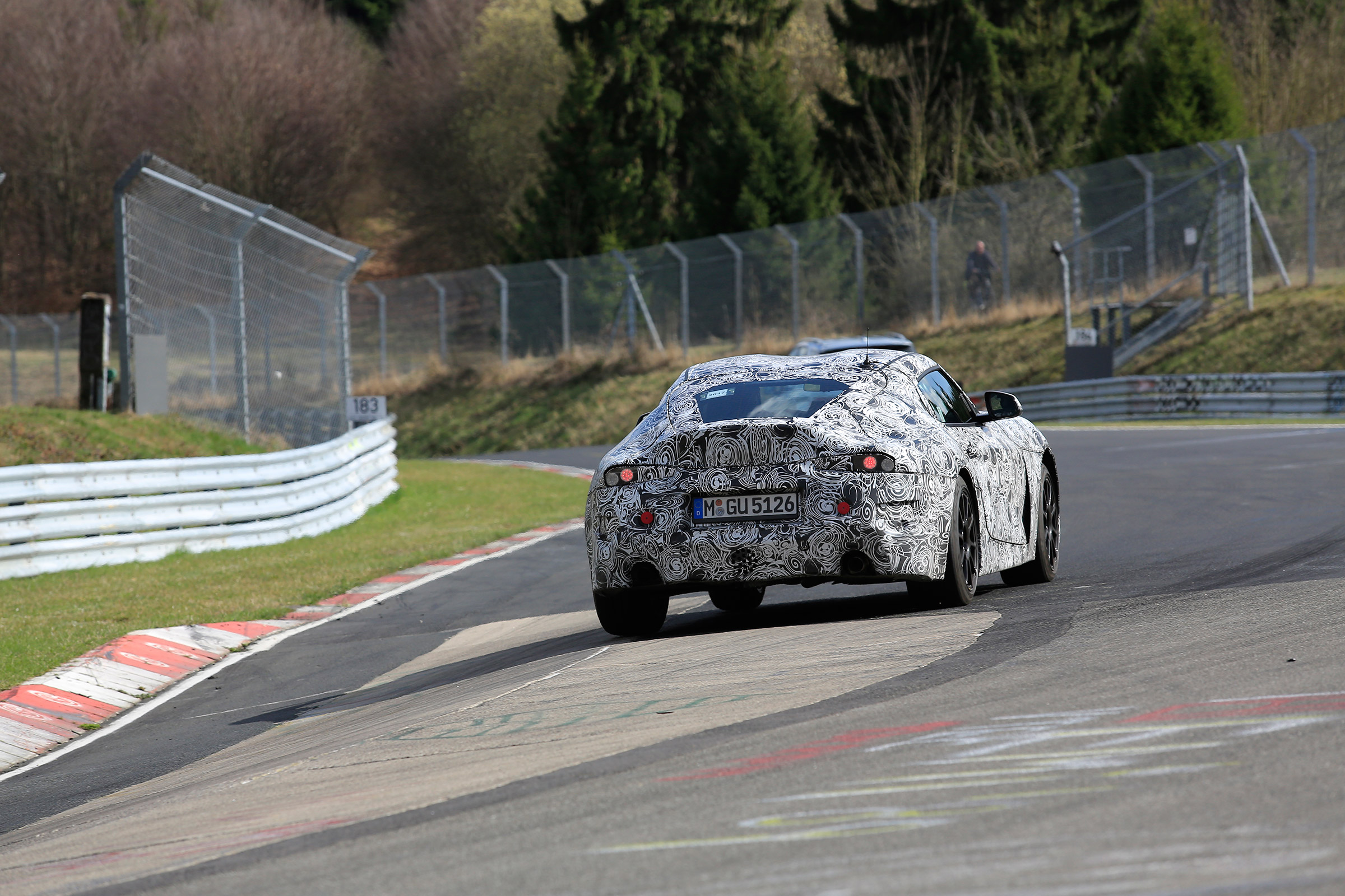 Toyota Supra spy shots - rear