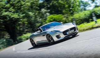 Jaguar F-type 400 Sport cornering