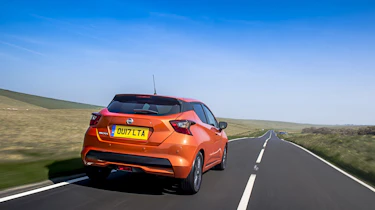Nissan Micra rear three quarters