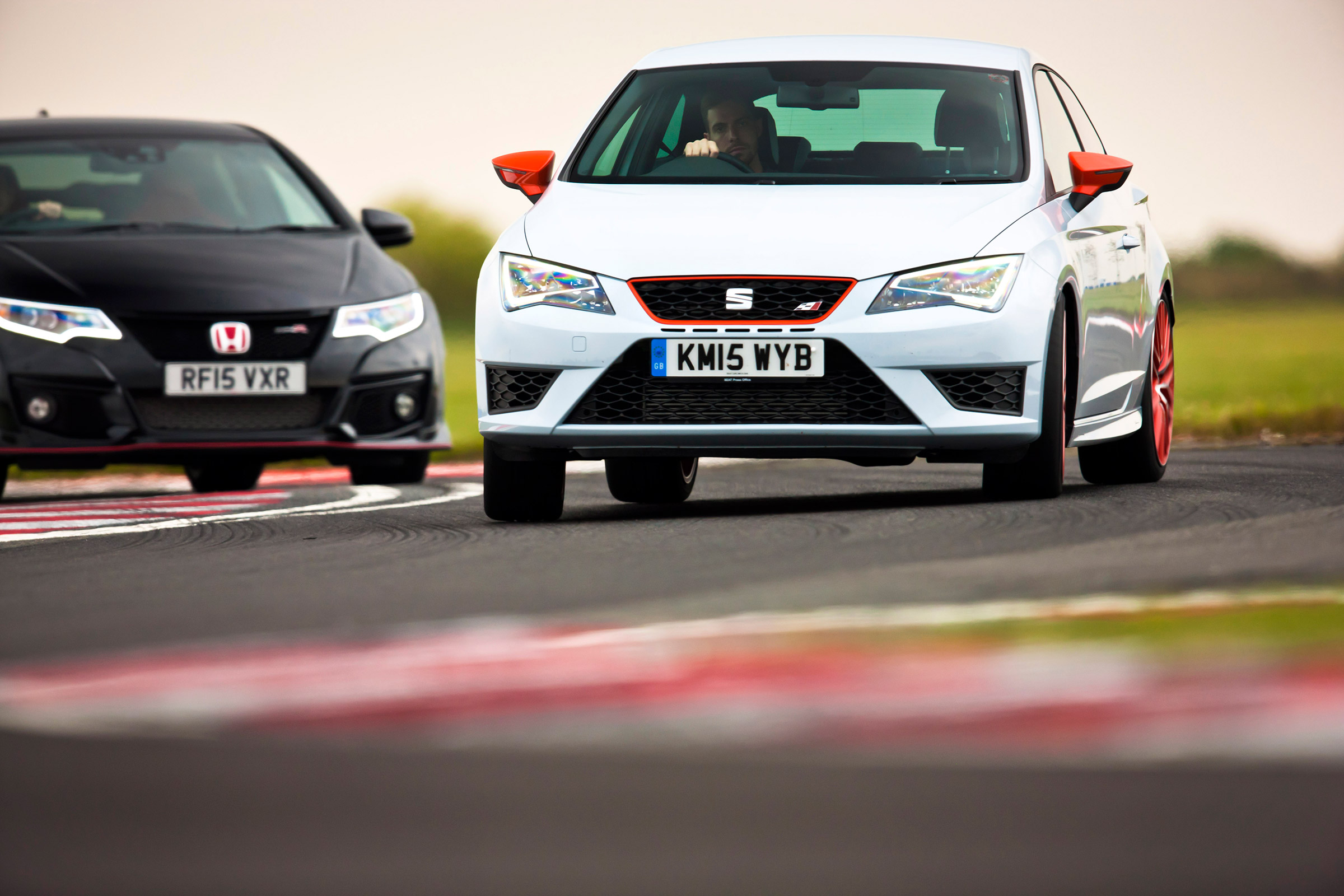 SEAT Leon and Honda Civic Type R