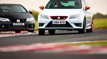 SEAT Leon and Honda Civic Type R