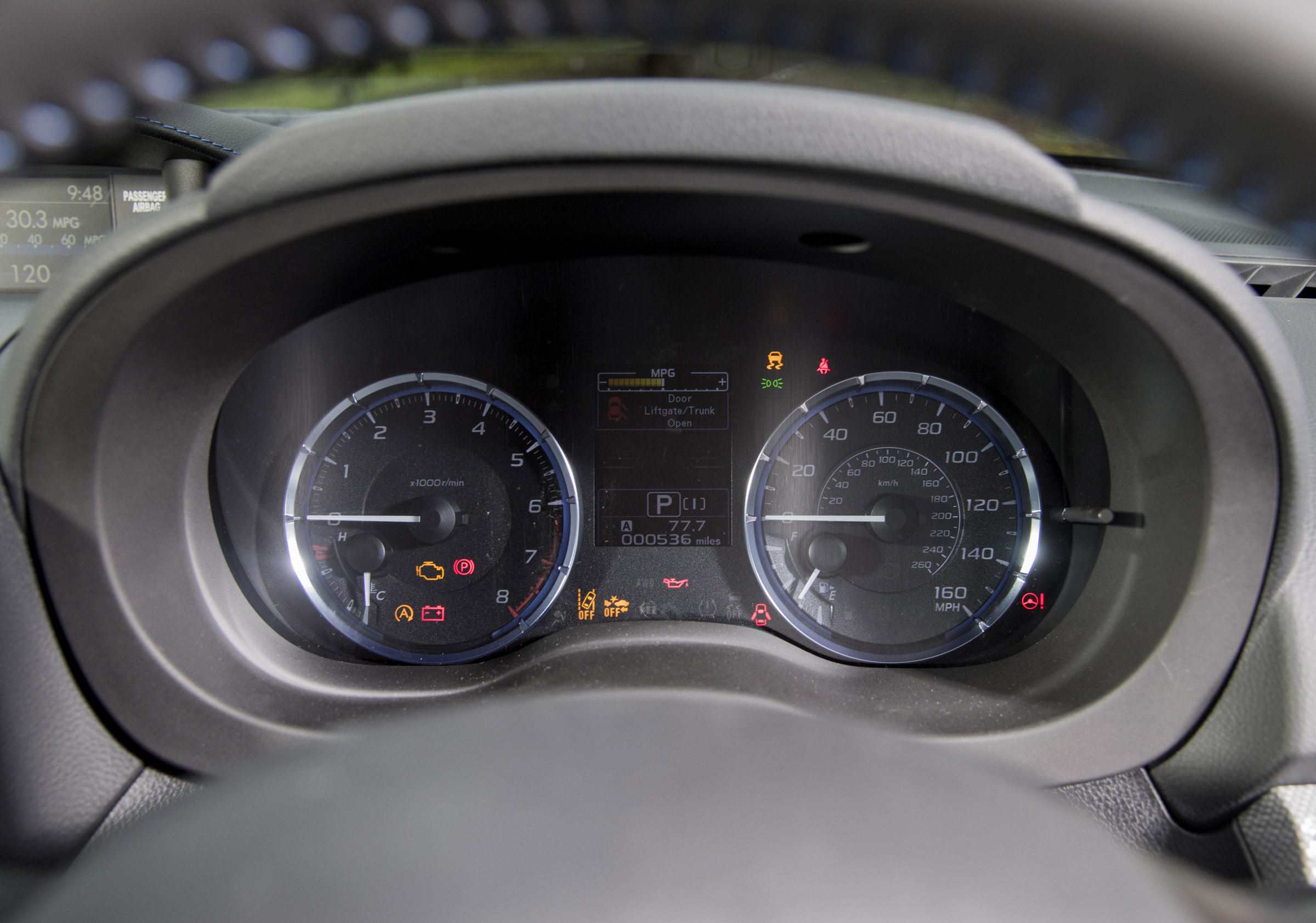 Subaru Levorg dials