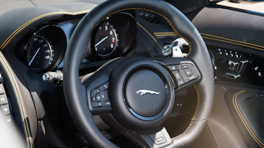 Jaguar F-type 400 Sport steering wheel