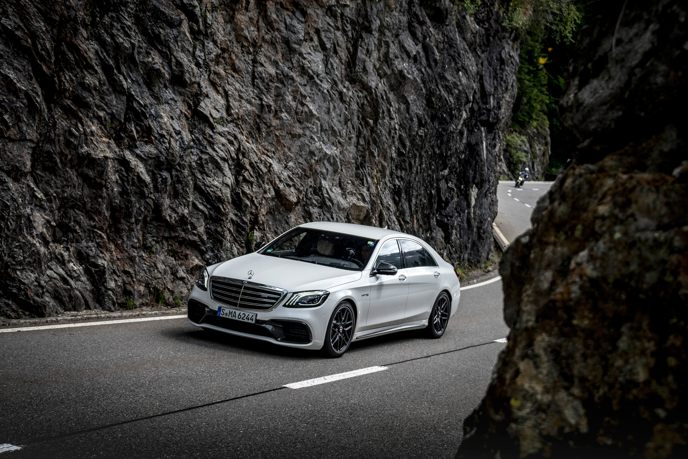 Mercedes S-class - front three quarter