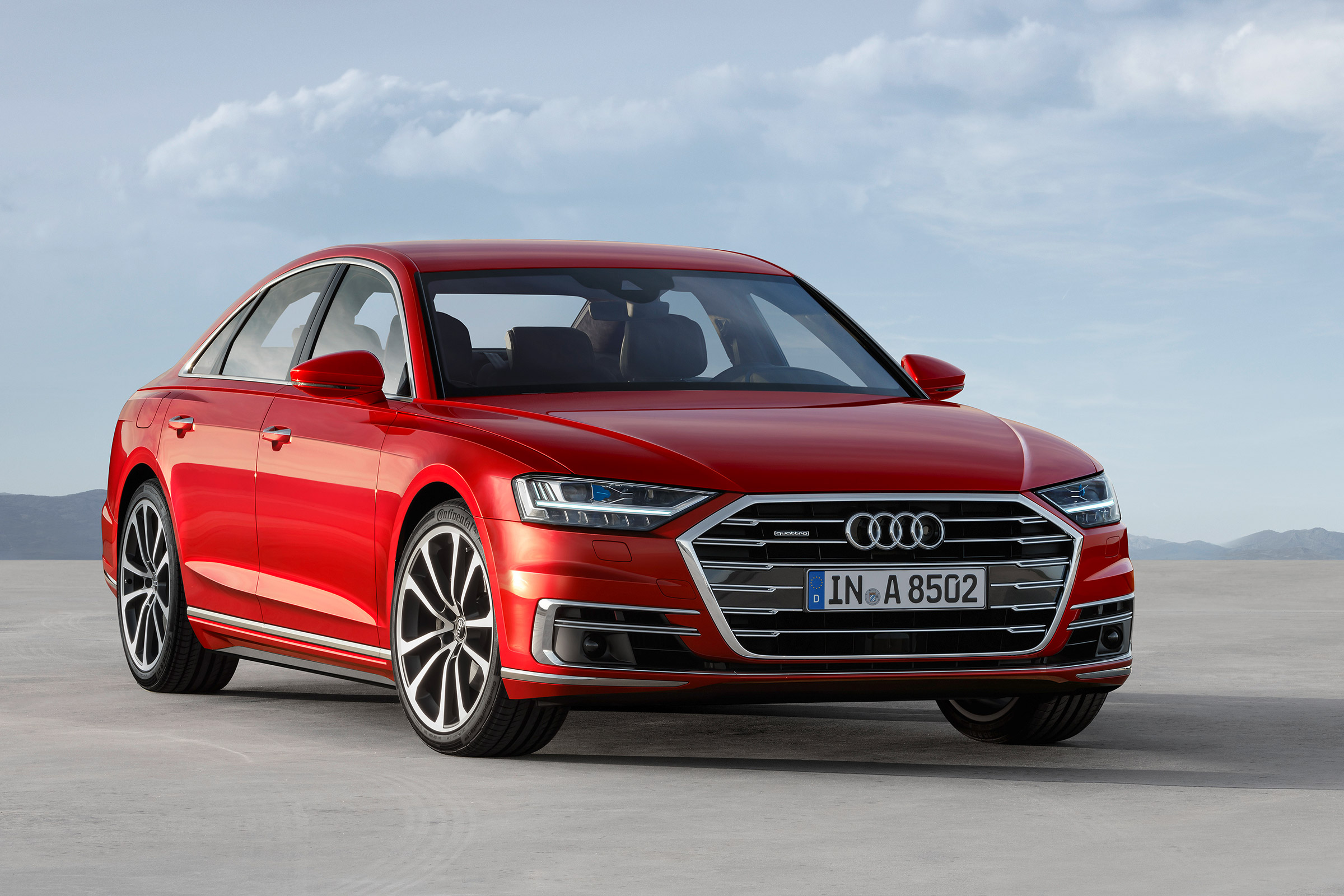 All-new Audi A8 red - front 3.4