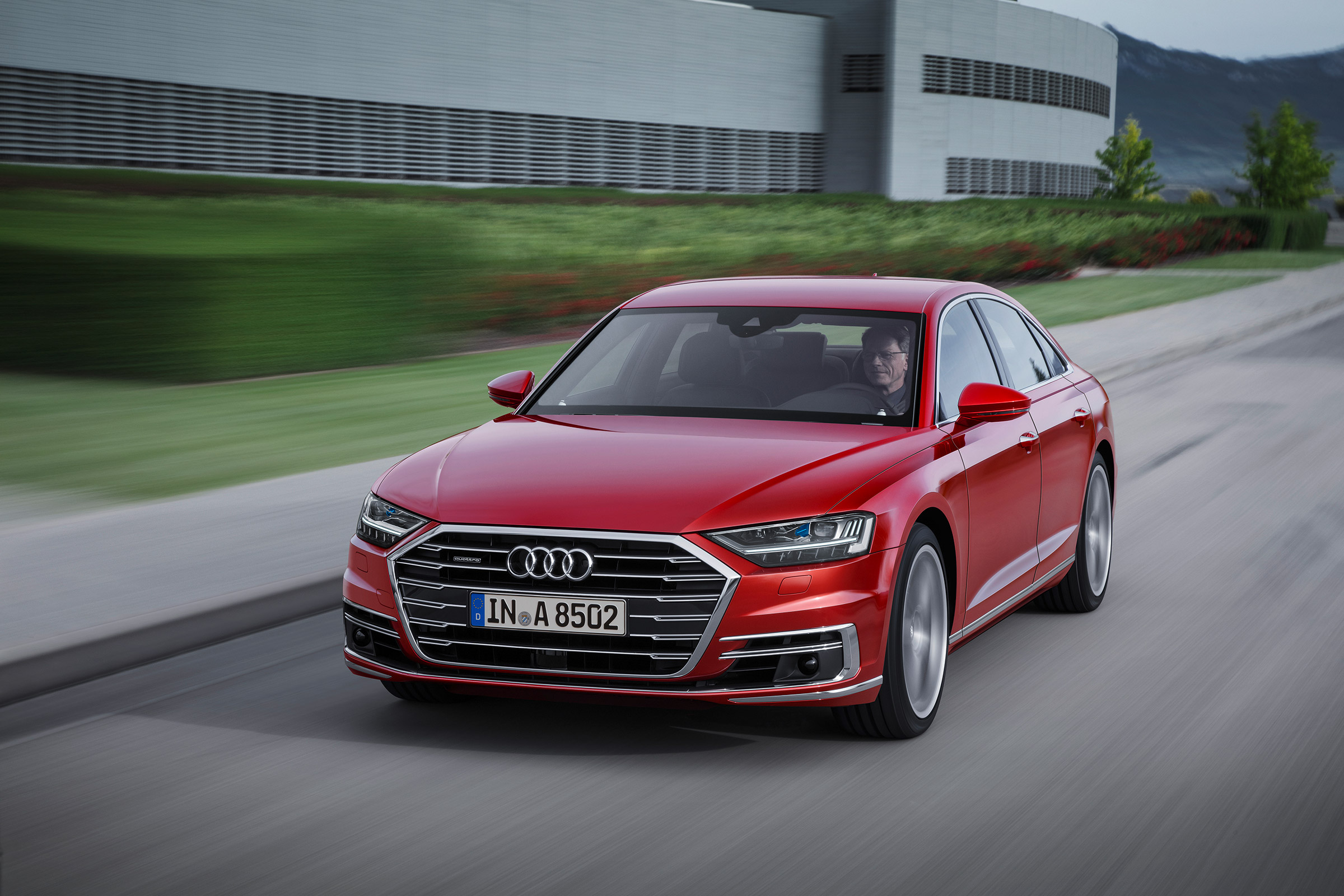 All-new Audi A8 - front 3.4 red 2