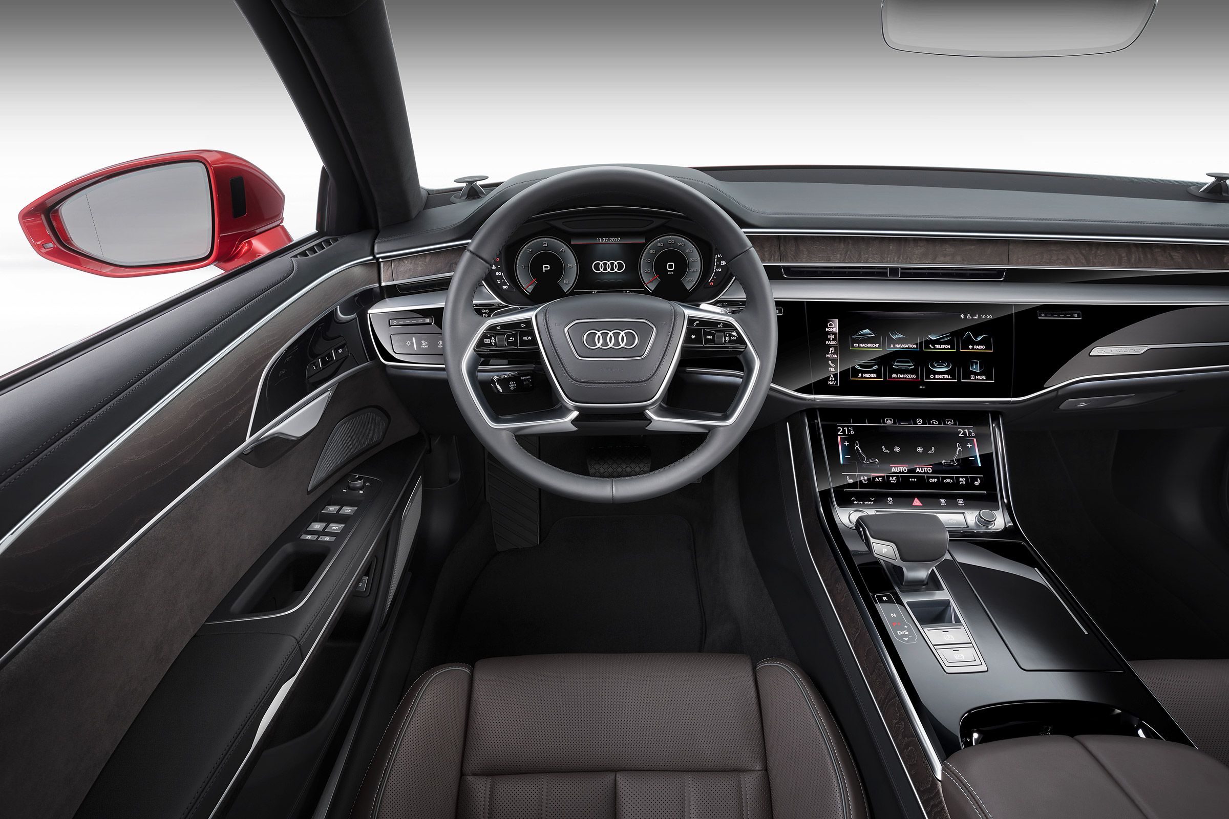 All-new Audi A8 red - interior black