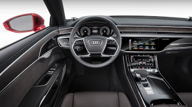 All-new Audi A8 red - interior black