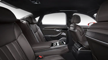 All-new Audi A8 red - interior rear