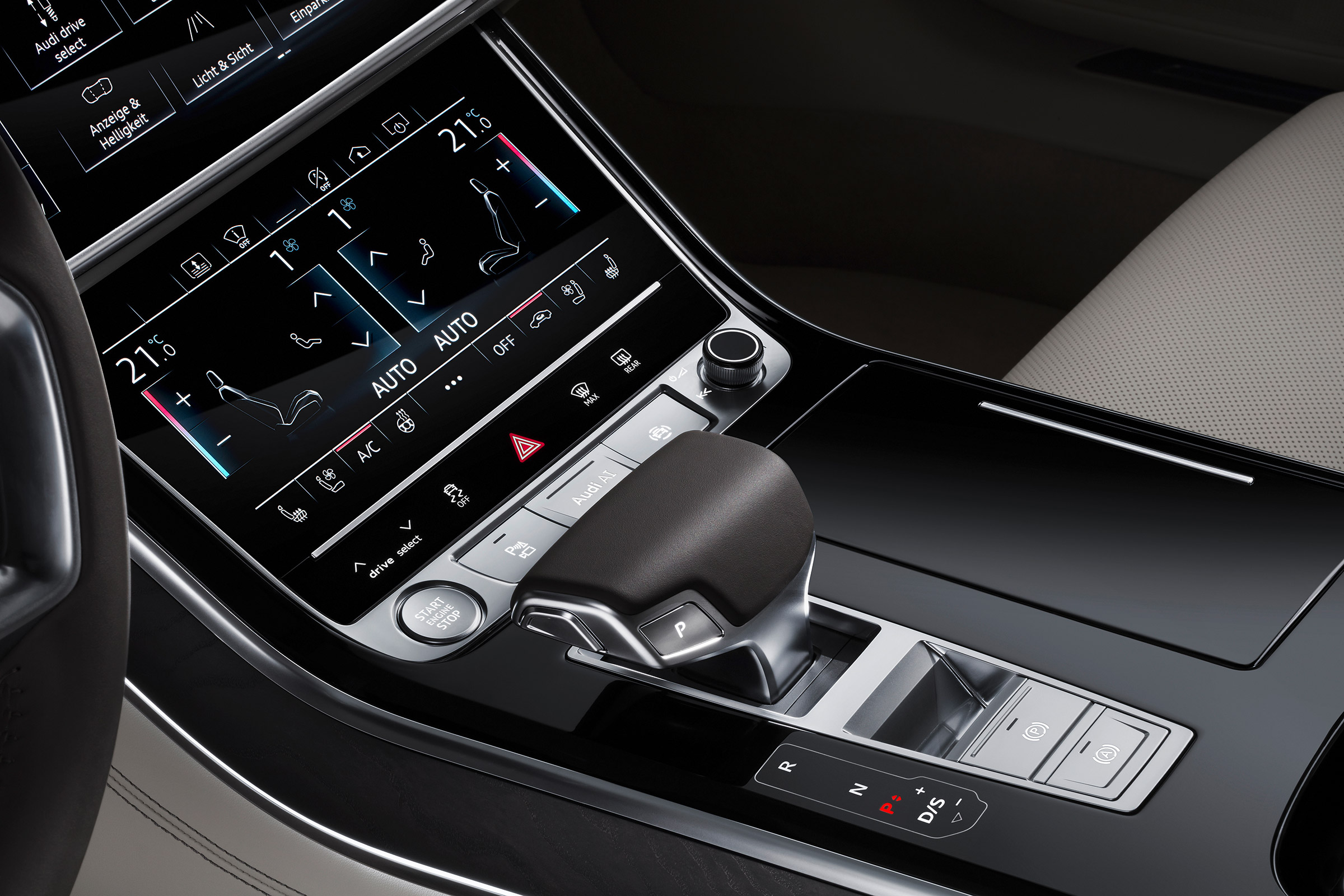 All-new Audi A8 red - dash