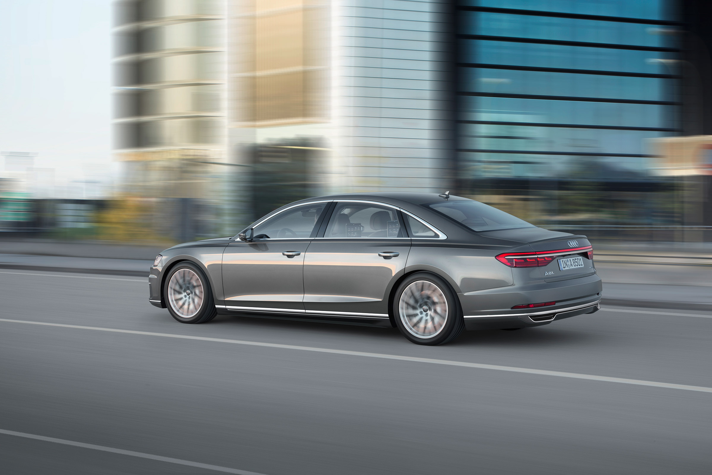 All-new Audi A8 - rear grey