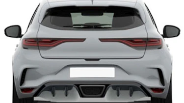 2018 Renault Sport Megane patent rendering - Rear