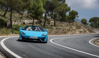 Mclaren 570S Spider driving