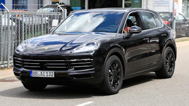 Porsche Cayenne spy shot front 3.4