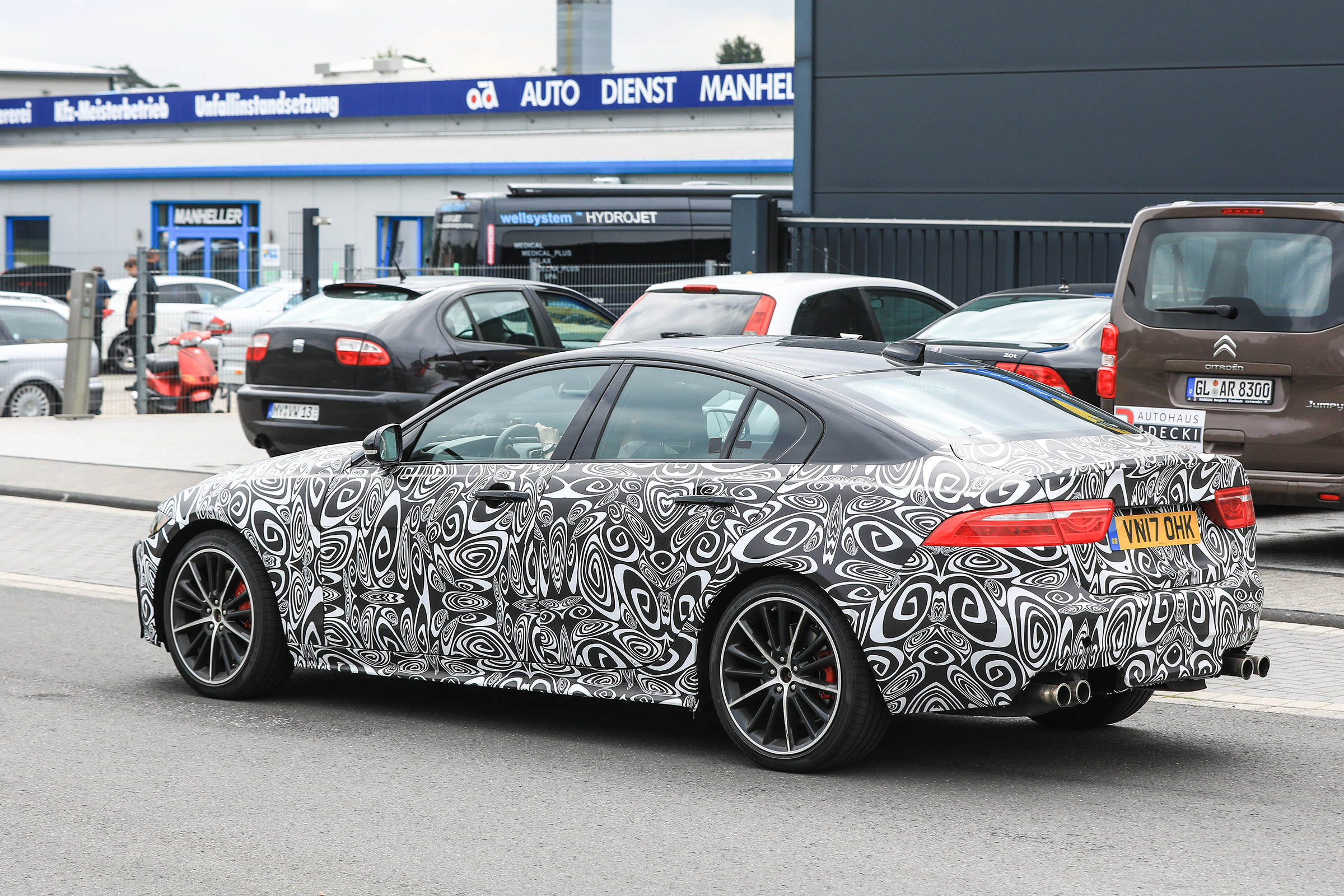 Jaguar XE R - rear three quarter