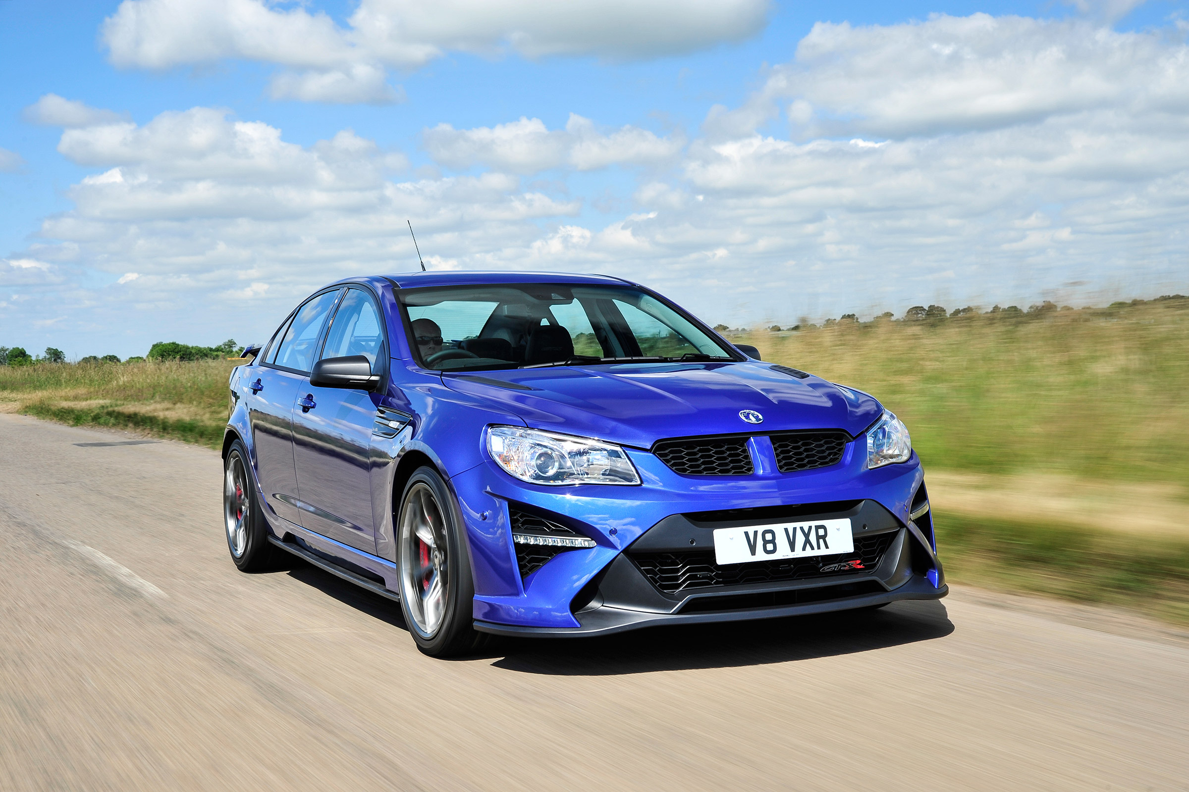 Vauxhall VXR8 GTS-R blue - UK car front