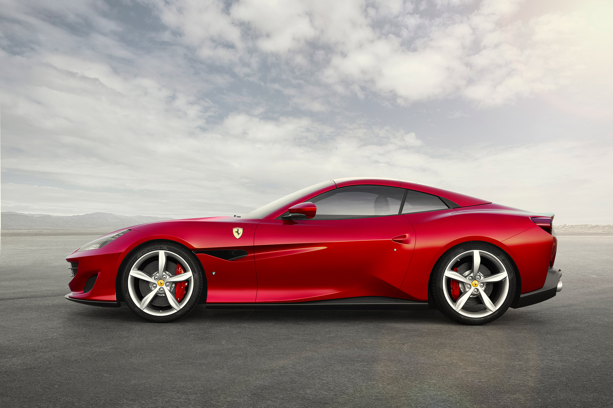 Ferrari Portofino - profile roof up