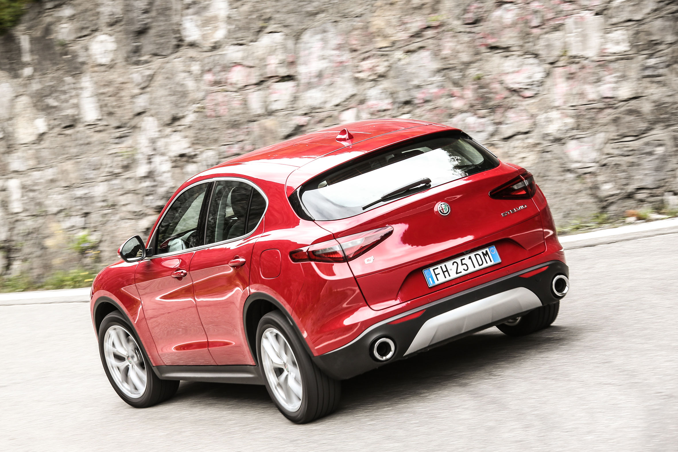 Alfa Romeo Stelvio (rear) on the Stelvio Pass