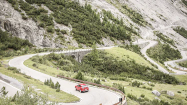 Alfa Romeo Stelvio (rear) on the Stelvio Pass