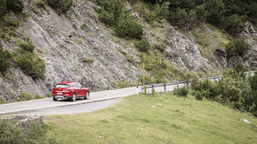 Alfa Romeo Stelvio (rear) on the Stelvio Pass