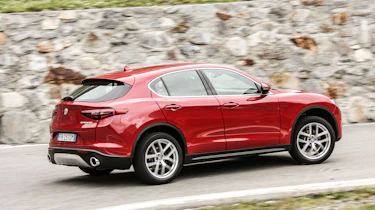 Alfa Romeo Stelvio (rear) on the Stelvio Pass