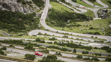 Alfa Romeo Stelvio (side) on the Stelvio Pass