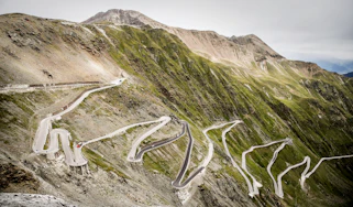 Alfa Romeo Stelvio on the Stelvio Pass