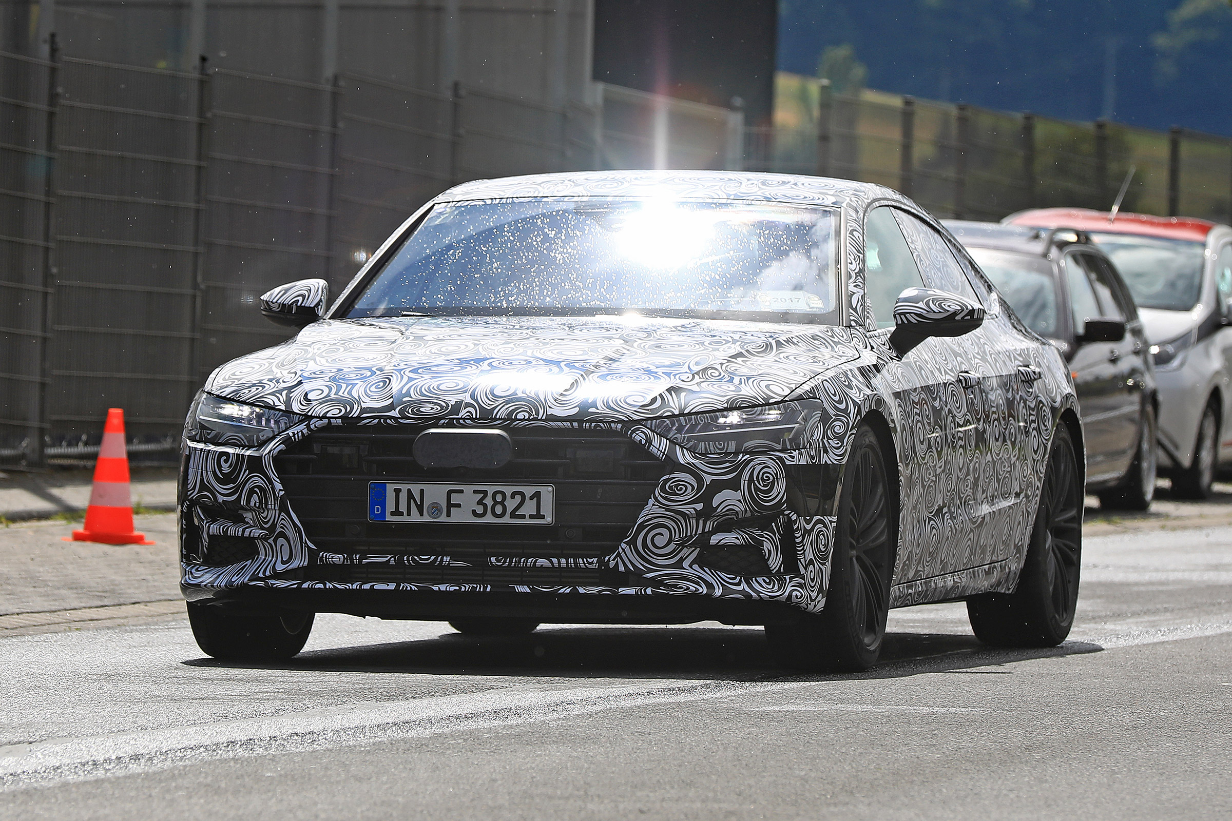 Audi A7 spied - front