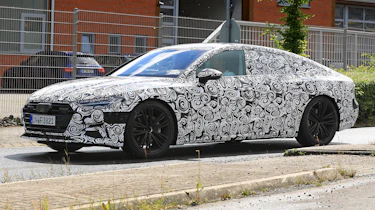 Audi A7 spied - side