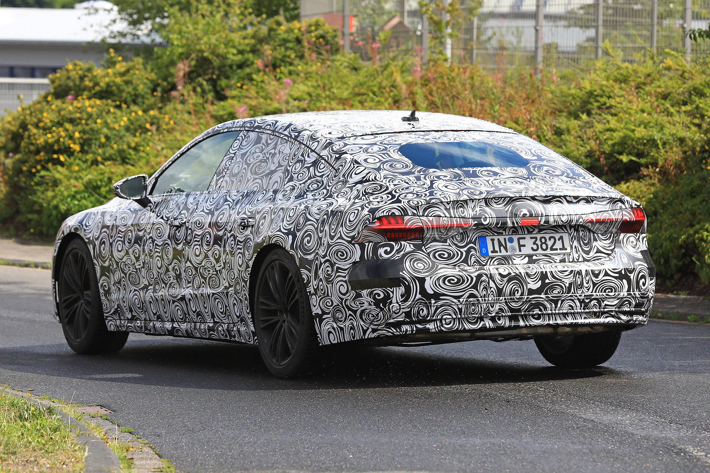 Audi A7 spied - rear 3.4 3