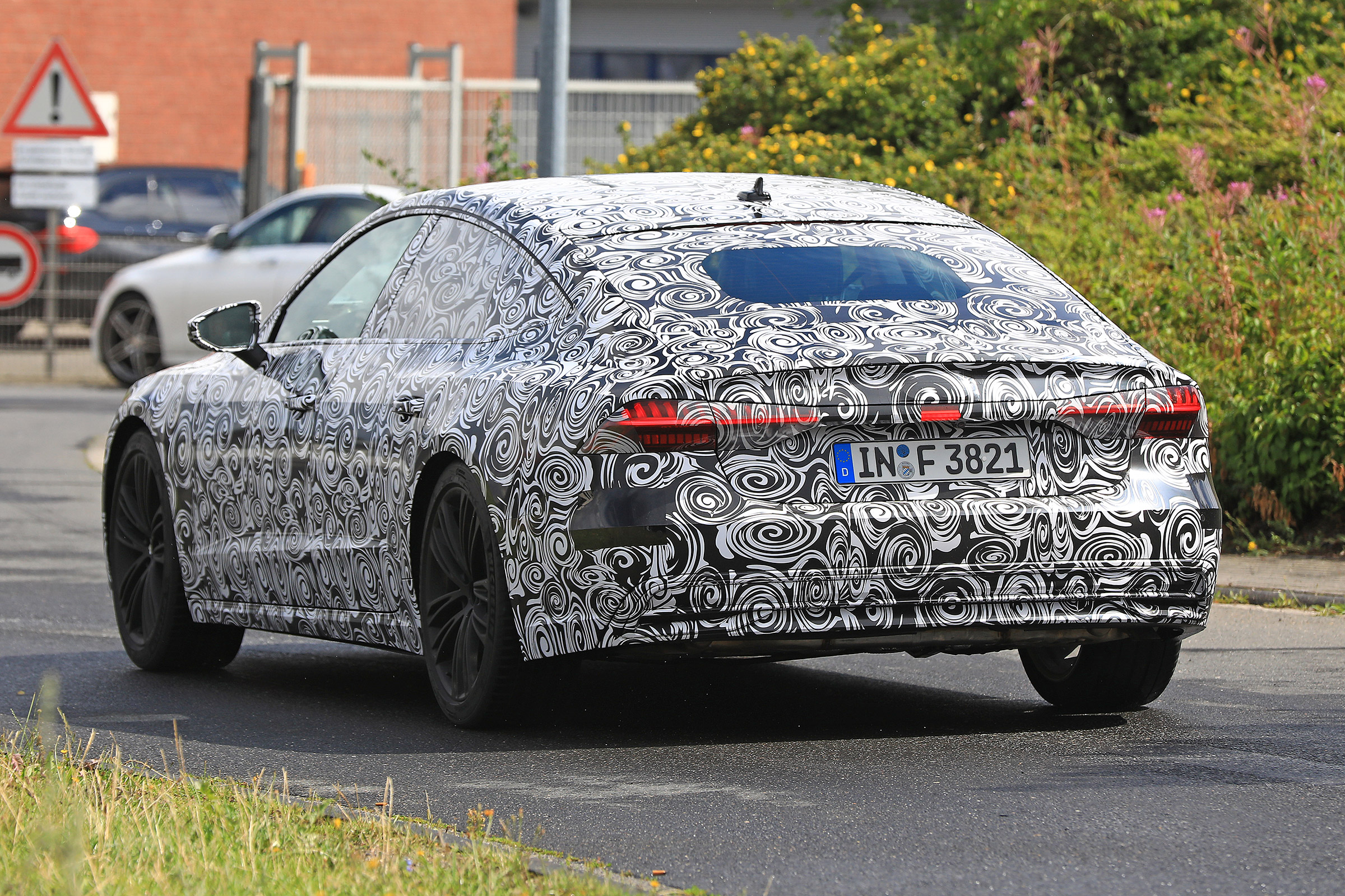 Audi A7 spied - rear