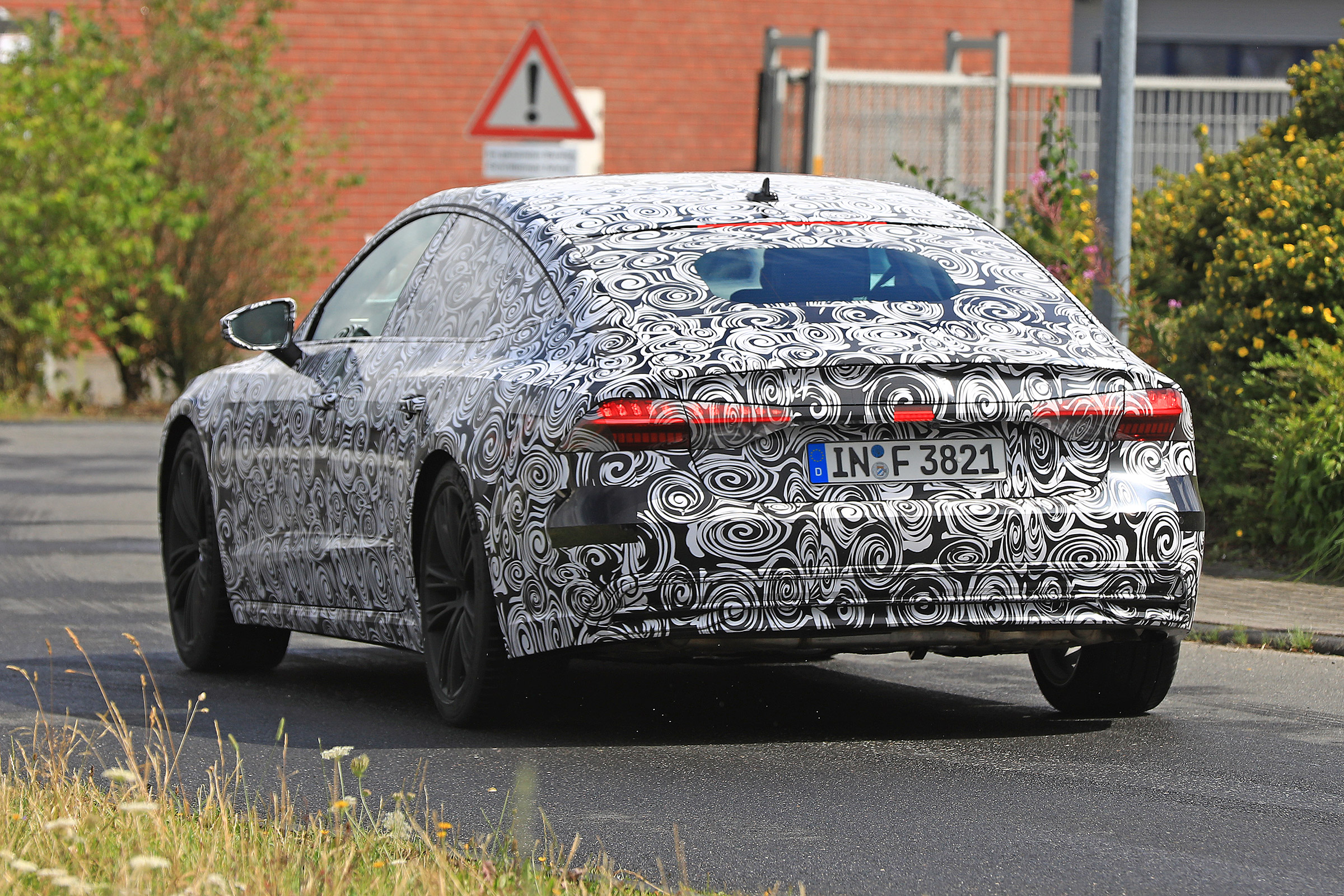 Audi A7 spied - rear 2
